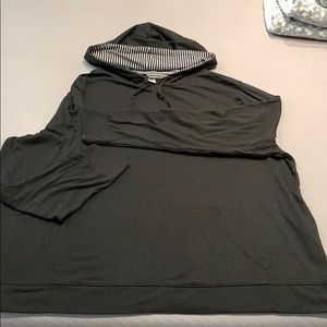Old Navy Black Lightweight Hoodie Size XXL